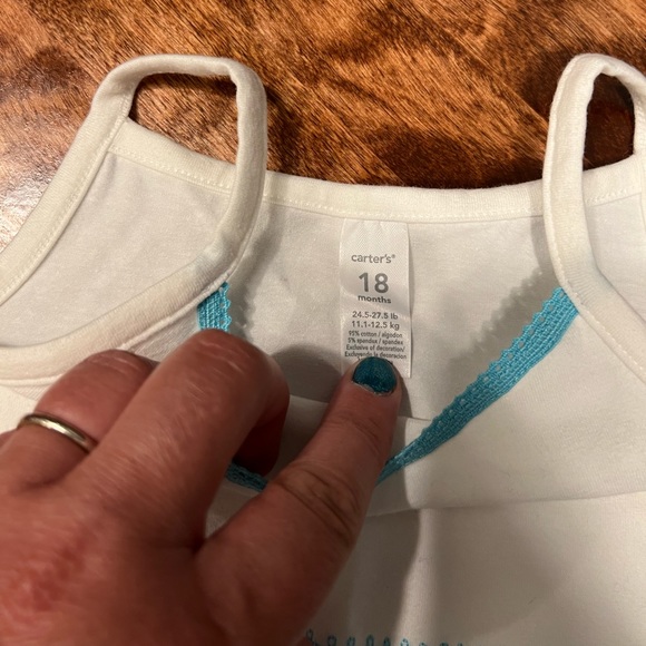 Carters 12-18 months Girl’s Mermaid tank top - Picture 4 of 5